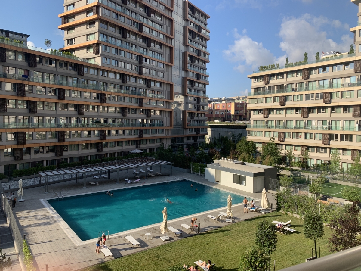 INISTANBUL 1 + 1 FLAT WITH BALCONY FOR SALE